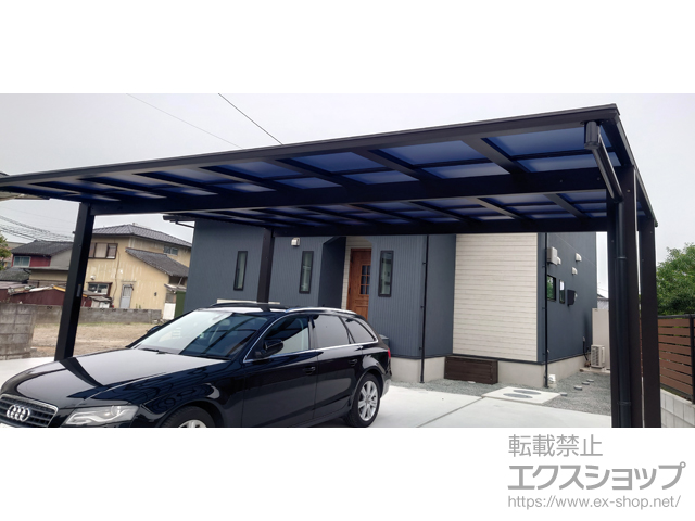 熊本県玉名郡玉東町ののカーポート エフルージュ ツイン FIRST 積雪〜20cm対応 施工例