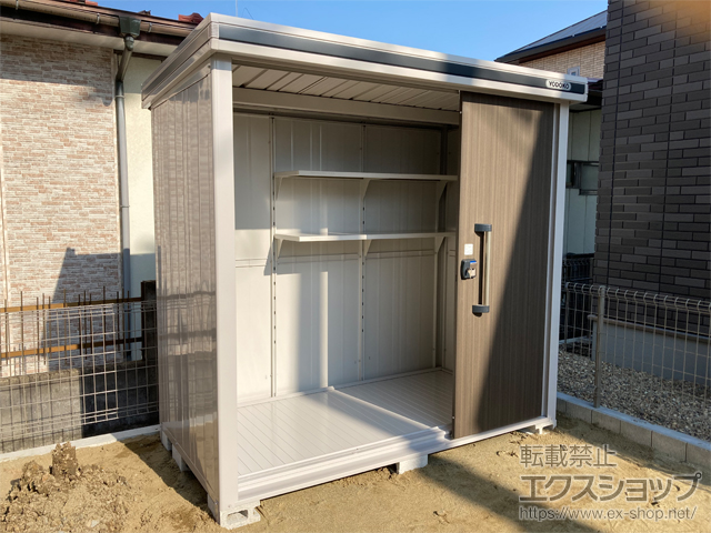 宮城県多賀城市のの物置・屋外倉庫 エルモ 一般型 2220×1170×2121 LMD-2211-DW 施工例
