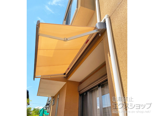 京都府京都市のLIXIL リクシル（トステム）のオーニング・日よけ 彩風 あやかぜ S型 手動式 施工例