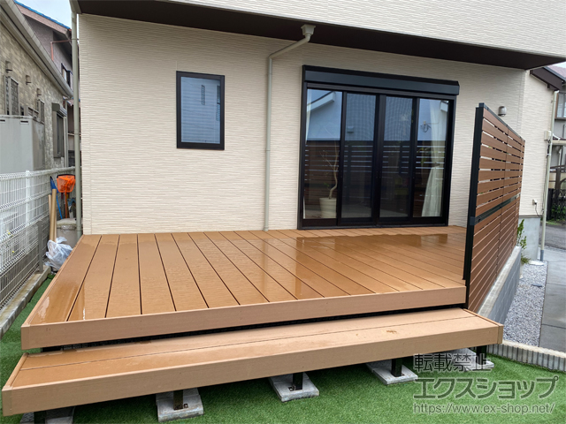 埼玉県川越市ののウッドデッキ ひとと木2 大引移動納まり（標準） 施工例
