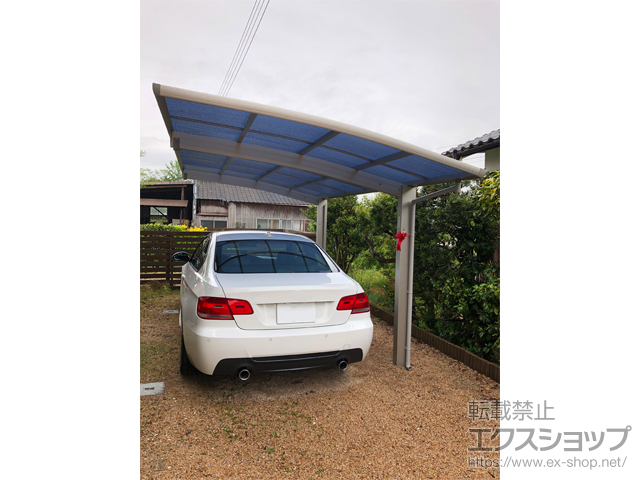 山口県防府市ののカーポート プレシオスポート 積雪〜20cm対応 施工例