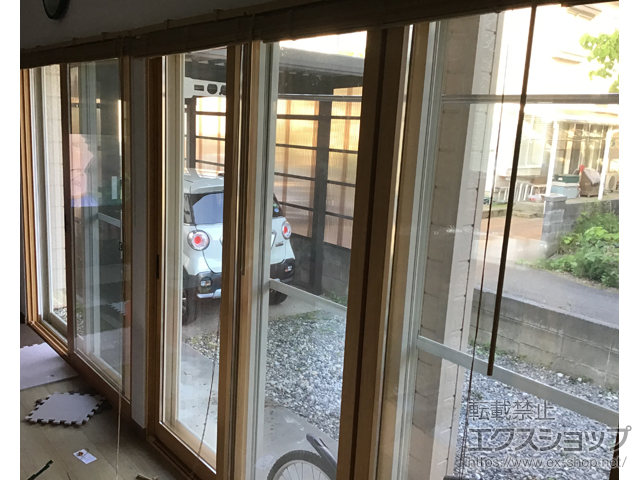 新潟県新発田市のの二重窓（内窓） インプラス 引違い窓 4枚建 施工例