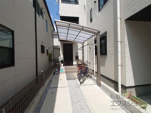埼玉県戸田市ののサイクルポート・駐輪場 ネスカRミニ (ラウンドスタイル) 積雪〜20cm対応 施工例