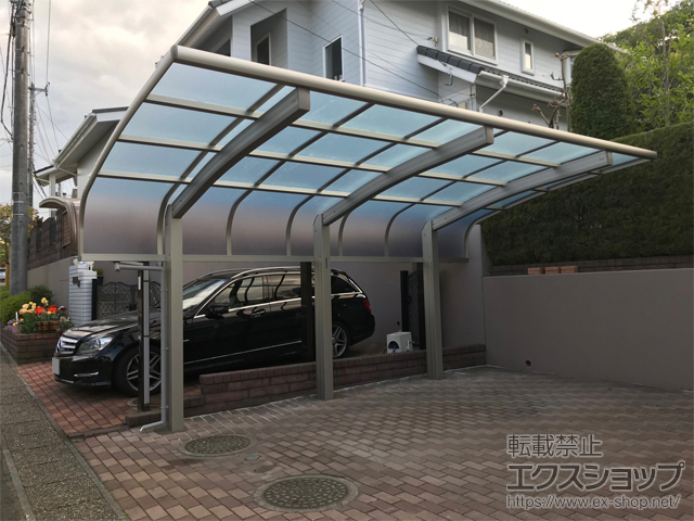 宮城県名取市ののカーポート レイナキャップポートグラン50　積雪〜50cm対応 施工例