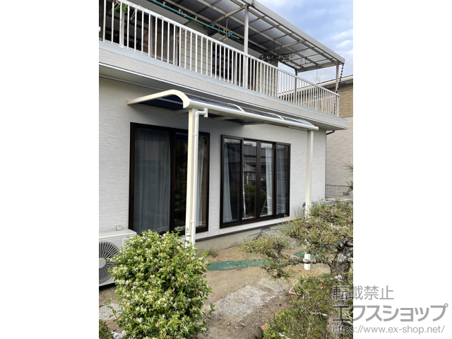 愛媛県松山市ののテラス屋根 ソラリア R型 テラスタイプ 単体 積雪〜20cm対応 施工例