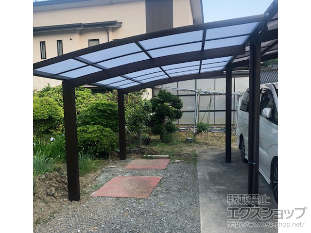 長野県伊那市ののカーポート プレシオスポート 積雪〜20cm対応 施工例