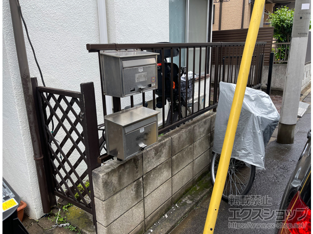 東京都目黒区ののフェンス・柵 ミエッタフェンス 防犯たて格子タイプ 自由柱施工 施工例
