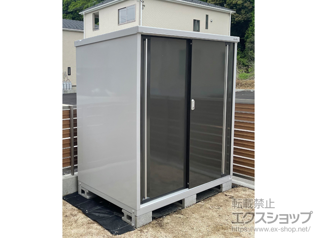 茨城県取手市のの物置・屋外倉庫 シンプリー 一般型 1520×905×1603 MJX-159D-EB 施工例