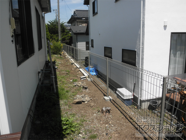 長野県伊那市ののフェンス・柵 イーネットフェンス 3F型・自由柱施工 施工例
