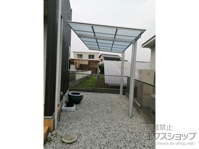 静岡県浜松市ののサイクルポート・駐輪場 フーゴFミニ (フラットスタイル) 積雪〜20cm対応 施工例
