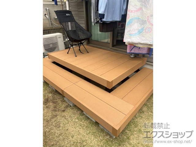 東京都立川市ののウッドデッキ リウッドデッキ 200 施工例