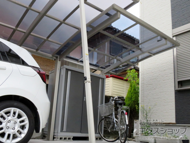 兵庫県姫路市ののサイクルポート・駐輪場 プレシオスポート ミニ 積雪〜20cm対応 施工例