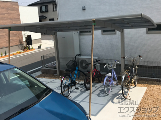 滋賀県守山市ののカーポート プレシオスポート 積雪〜20cm対応 施工例