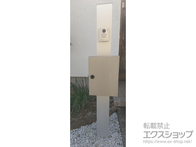 静岡県榛原郡吉田町のの機能門柱・ポスト シンプレオポストユニット1型 施工例