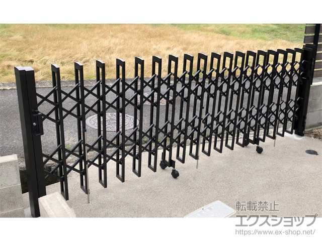 広島県広島市ののカーゲート トリップゲートII S型 傾斜地対応 ノンレール 片開き　37S 施工例