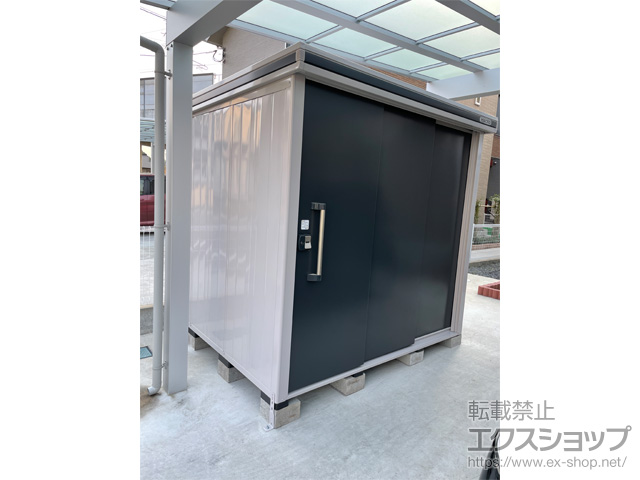 佐賀県嬉野市のの物置・屋外倉庫 エルモ 一般型 2220×1870×2119 LMD-2218-SM 施工例