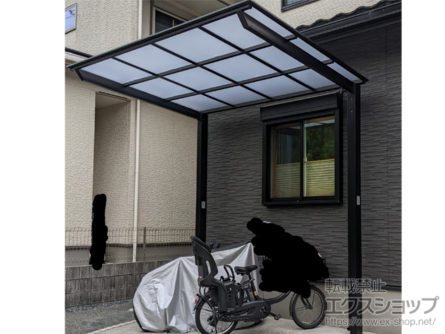 京都府京都市ののサイクルポート・駐輪場 ネスカFミニ (フラットスタイル) 積雪〜20cm対応 施工例