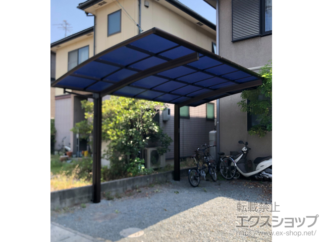 岡山県岡山市ののカーポート プレシオスポート 積雪〜20cm対応 施工例