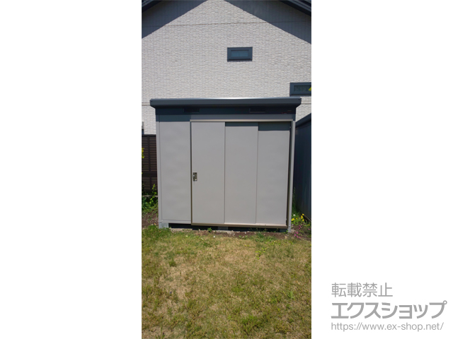 長野県茅野市のの物置・屋外倉庫 ナイソー 一般型 2460×1880×2270 SMK-47SN 施工例