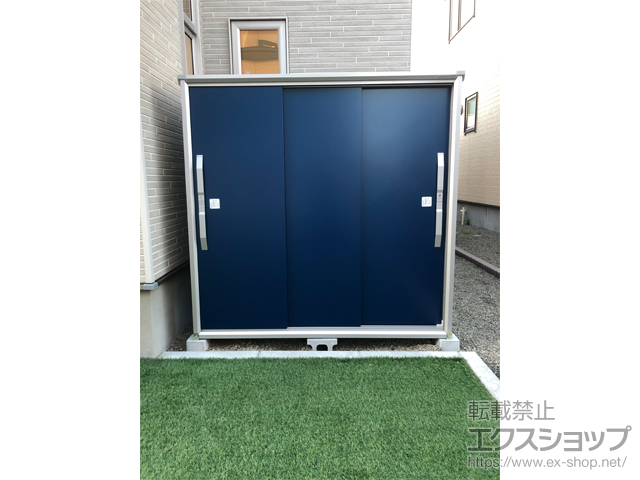 北海道札幌市のの物置・屋外倉庫 エスモ 一般型 ESF-1609D-DO 施工例