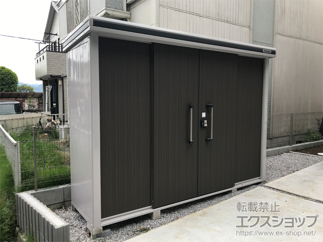 神奈川県座間市のの物置・屋外倉庫 エルモ 一般型 2920×820×2125 LMD-2908-DW 施工例