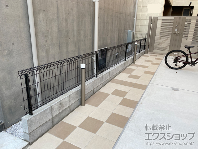 東京都目黒区ののフェンス・柵 ハイグリッドフェンス11型　フリーポールタイプ 施工例