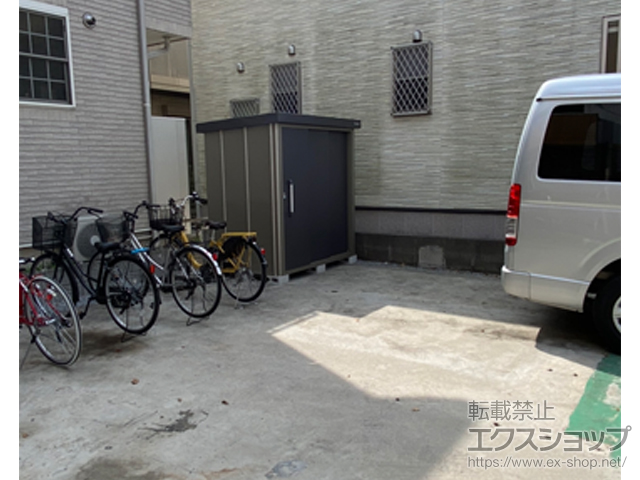 埼玉県越谷市のの物置・屋外倉庫 エスケーエイト SK8-70 一般型 1800×1200×1940 SK8-70-GK 施工例