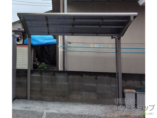 福岡県北九州市ののサイクルポート・駐輪場 ネスカRミニ (ラウンドスタイル) 積雪〜20cm対応 施工例