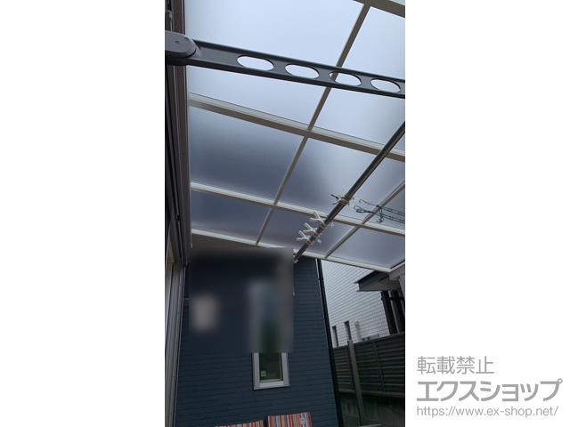 千葉県市川市ののテラス屋根 ソラリア F型 テラスタイプ 単体 積雪〜20cm対応 施工例