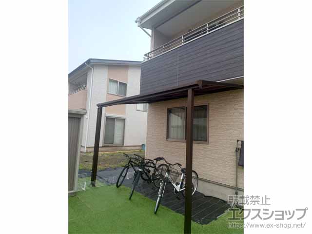 長野県佐久市ののテラス屋根 ソラリア F型 テラスタイプ 単体 積雪〜20cm対応 施工例