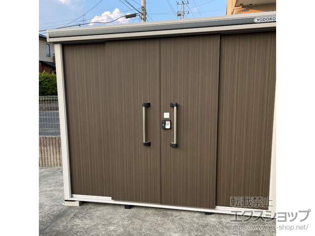 福島県須賀川市のの物置・屋外倉庫 エルモ 一般型 2570×1520×2120（LMD-2515） LMD-2515-DW 施工例
