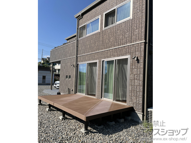 山梨県西八代郡市川三郷町ののウッドデッキ リウッドデッキ 200 施工例