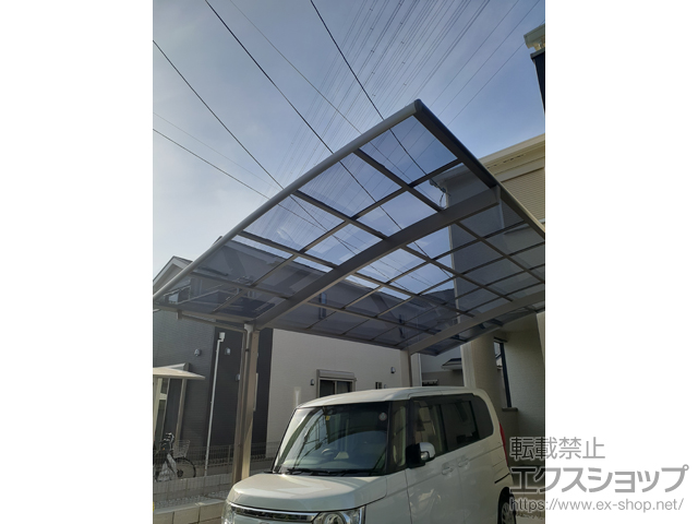大阪府堺市ののカーポート ネスカR (ラウンドスタイル) 積雪〜20cm対応 施工例