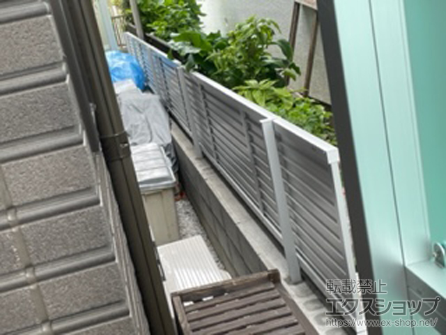 神奈川県横浜市ののフェンス・柵 フェンスAB YM2型 横目隠し2 フリーポールタイプ 施工例