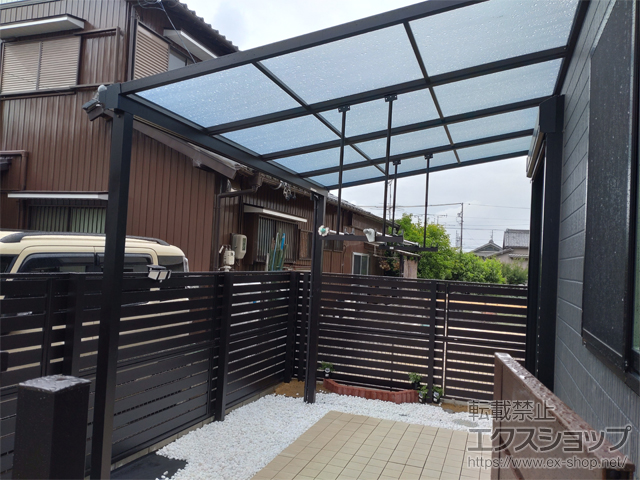 愛知県名古屋市ののテラス屋根 ソラリア F型 テラスタイプ 単体 積雪〜20cm対応 施工例