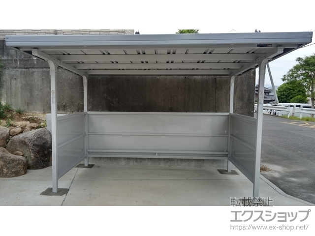 長崎県諫早市ののサイクルポート・駐輪場 イナバ自転車置場 BFタイプ 独立タイプ 一般型 施工例