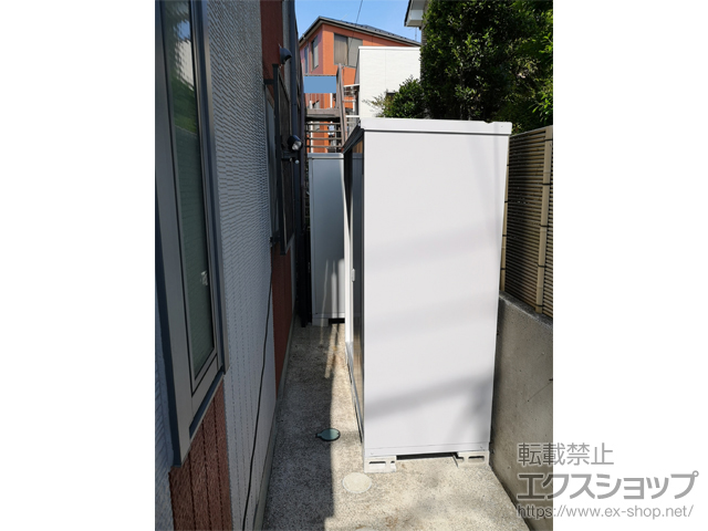東京都江戸川区のの物置・屋外倉庫 シンプリー 一般型 1740×755×1903（MJX-177E-P） MJX-177E-P-PS 施工例