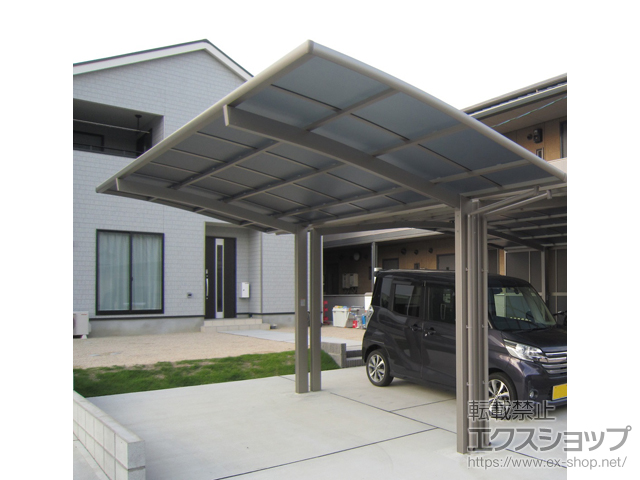 大分県大分市ののカーポート ネスカR (ラウンドスタイル) 積雪〜20cm対応 施工例
