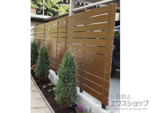 岩手県下閉伊郡岩泉町ののフェンス・柵 マイティウッド デコII 120サイズ 施工例