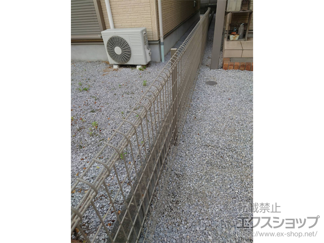 東京都東久留米市ののフェンス・柵 ハイグリッドフェンスN8型 フリーポールタイプ 施工例