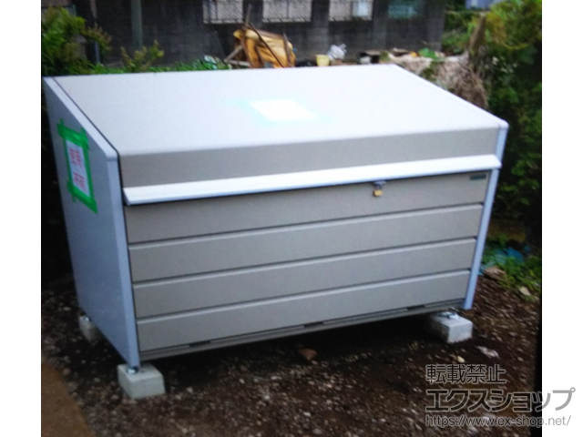 千葉県船橋市ののゴミステーション ダストボックスミニ パネル床タイプ DBN-187P 1000L 施工例