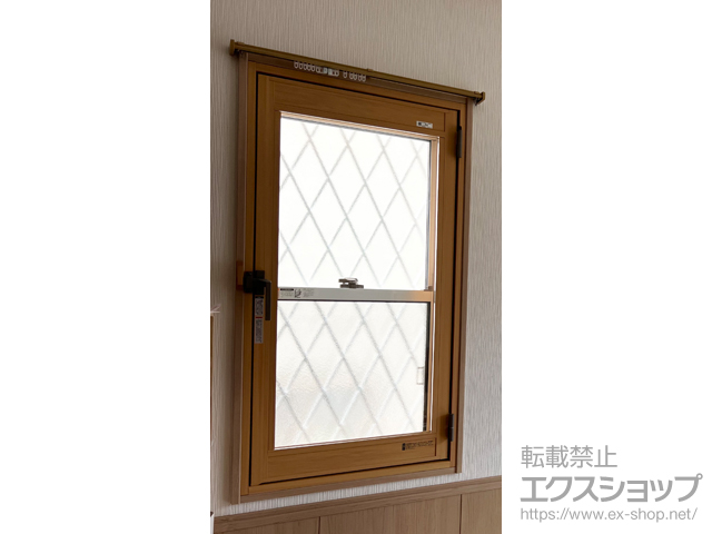 埼玉県狭山市のの二重窓（内窓） インプラス 開き窓 外観左吊元 施工例