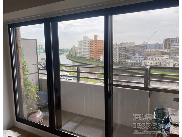 東京都北区のの二重窓（内窓） インプラス 引違い窓 3枚建（内内外仕様） 施工例