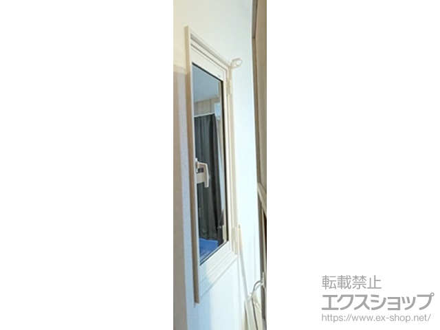 高知県高知市のの二重窓（内窓） インプラス 開き窓 外観右吊元 施工例