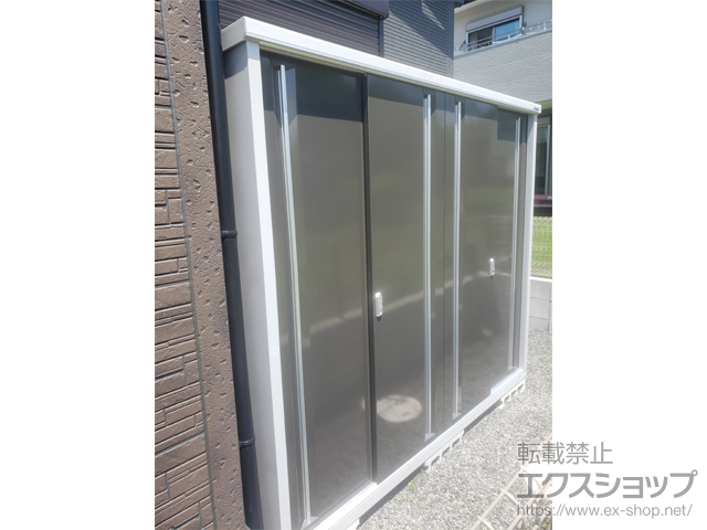 千葉県富津市のの物置・屋外倉庫 シンプリー 一般型 2160×755×1903（MJX-217E） MJX-217E-P-EB 施工例