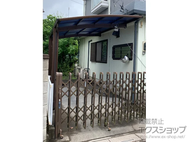 埼玉県北本市のValue Selectのカーポート プレシオスポート 積雪～20cm対応+着脱式サポート柱 施工例