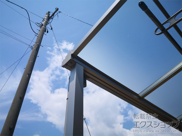 静岡県榛原郡吉田町ののテラス屋根 ソラリア F型 テラスタイプ 単体 積雪〜20cm対応 施工例