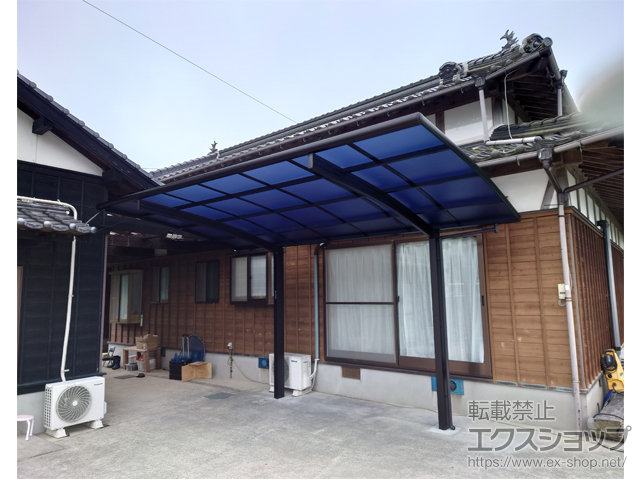 山口県下関市ののカーポート プレシオスポート 積雪〜20cm対応 施工例