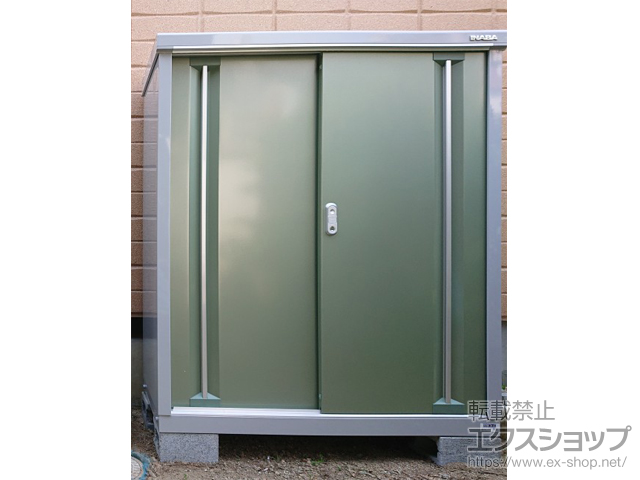 兵庫県神戸市のの物置・屋外倉庫 シンプリー 一般型 1100×515×1303 MJX-115C-P-JG 施工例