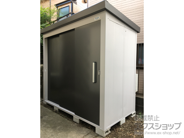神奈川県横浜市のの物置・屋外倉庫 レスパス LES-2212(GM) 一般型 2289×1222×2100 LES-2212(GM)-GM 施工例